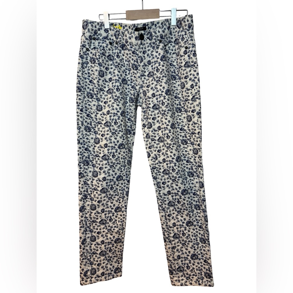 J.Crew Toothpick Mid Rise Floral Stretch Jeans - Picture 3 of 14